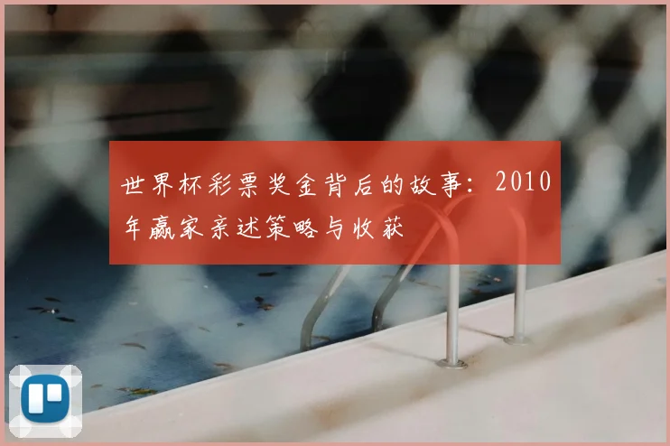 世界杯彩票奖金背后的故事：2010年赢家亲述策略与收获